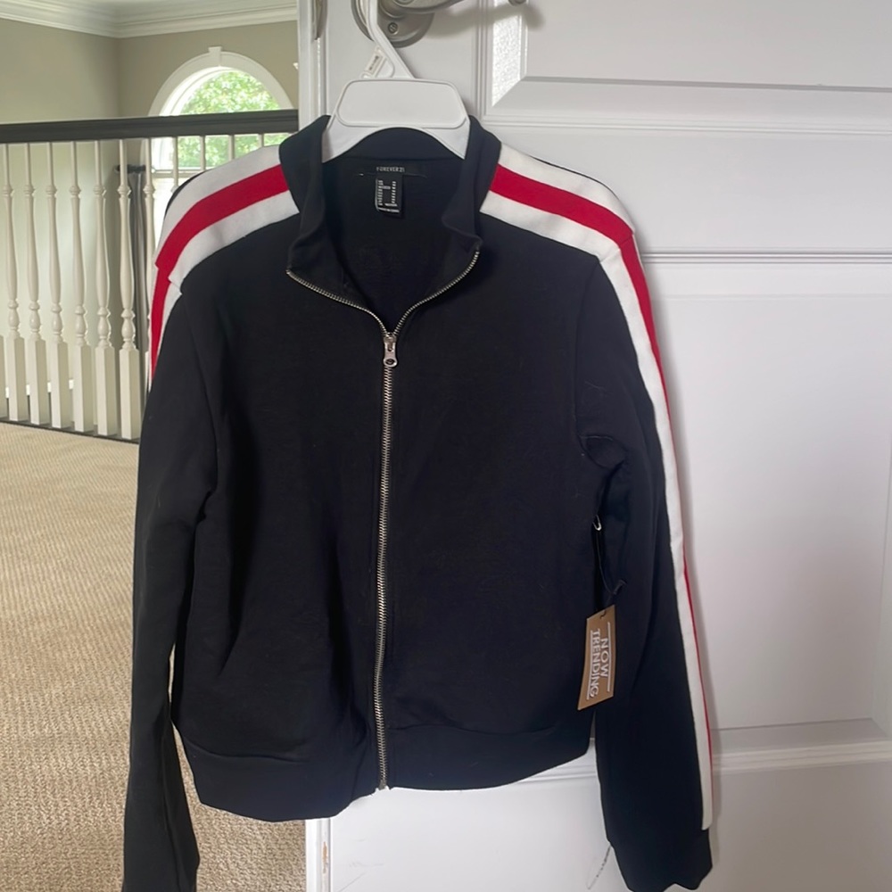 Women’s red white and black sweatshirt BRAND NEW